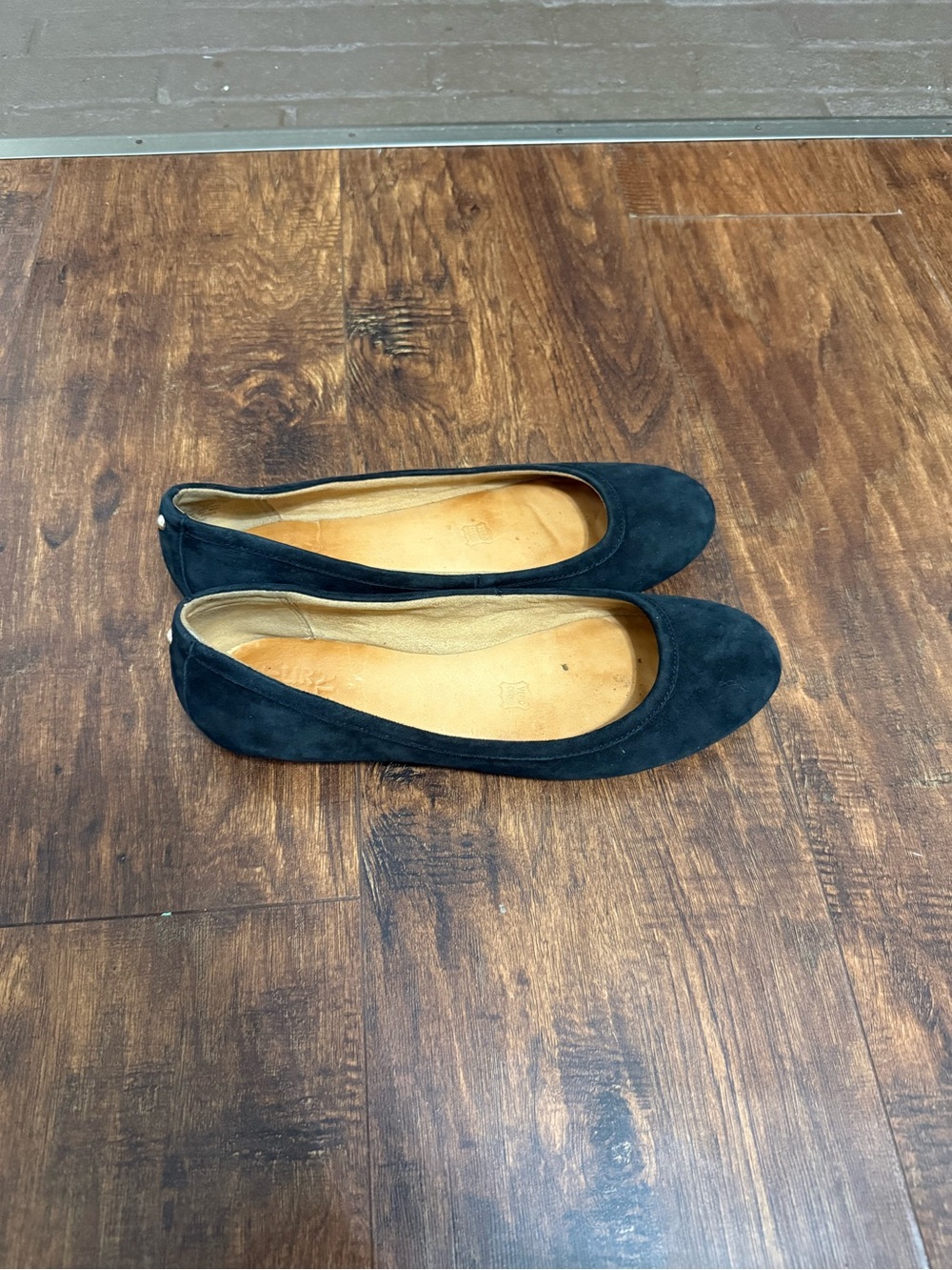 Naturalizer Black Suede Women's Ballet Flats
